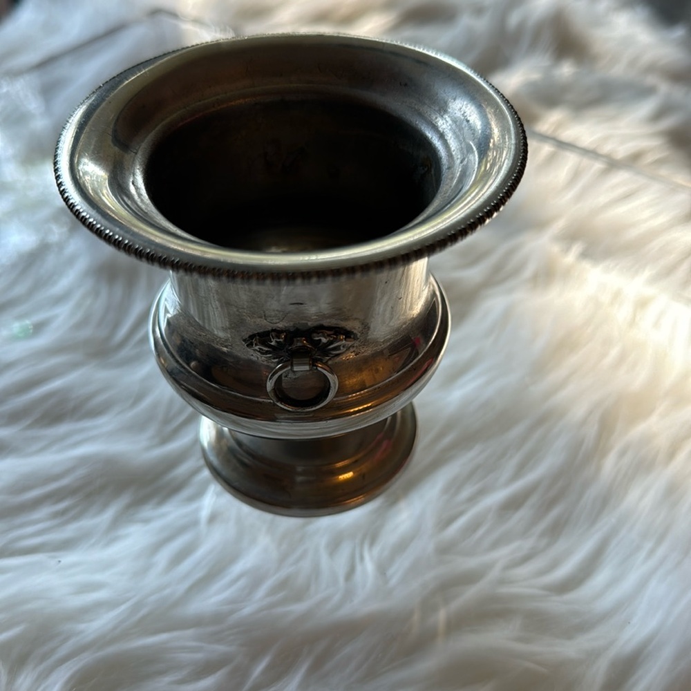 Keys Stoneware Silverplated cup